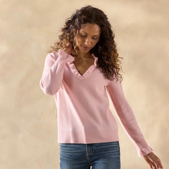 Sundance Gisella 100% Cashmere Pink Sweater Size XL‎ - Picture 1 of 9